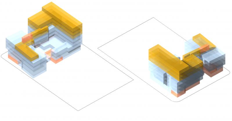 Volume study of mixed-use buildings